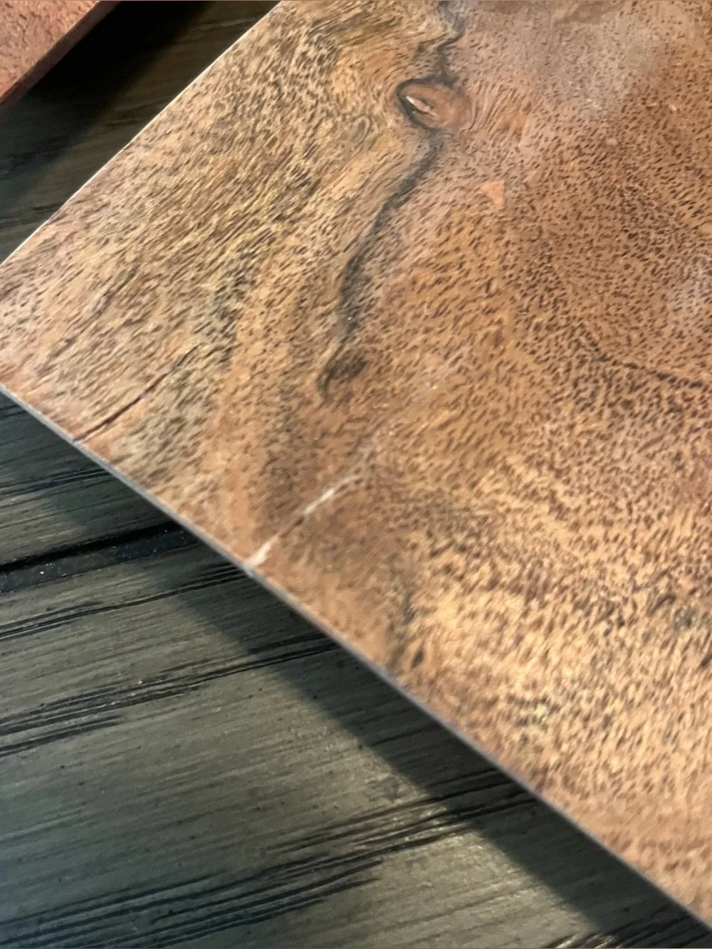 Custom Hardwood Drink Coasters 4 Inch Square Natural Set of 4